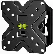USX Mount TV Wall Mount Monitor Mount Bracket with Adjustable Tilt Swivel for 10inch to 26inch LED LCD OLED TVs and Monitors - VESA Size Up to 100x100mm and Weight Capacity Up to 22lbs-XMS002