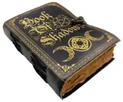 Book of shadows handmade grimoire journal leather journal gifts for him her