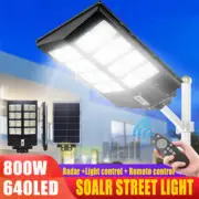 800W Solar Outdoor Garden Security Lamp Powered PIR Motion Sensor Wall Lights