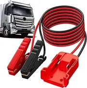 Long Jumper Cables - Battery Jumper Cables | 6 Ft Jump Start Cables for Truck | Car Jumper Wire Kit | Quick Connect Automotive Jumper Conversion 100A High Current for Car Jump Power Conversion