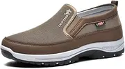 [HeeDz] CNA Trop Shoes for Men, CNA Trop Men Outdoor Hiking Orthopedic Shoes Breathable Walking Loafers (Color : Brown, Size : 11)