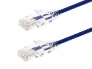 Monoprice Cat6 Ethernet Patch Cable - 0.5 feet - Purple | Snagless RJ45 Stranded