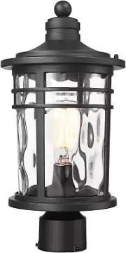 Large Outdoor Post Lights Lamp Posts Outdoor Lighting, 17Inch Aluminum Post Ligh