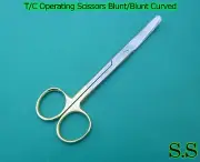 T/C Operating Scissors Blunt/Blunt 5.50" Curved New