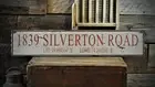 Custom Address Latitude Longitude Sign -Rustic Hand Made Vintage Wood