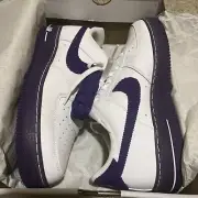 Brand New Nike Air Force 1 ‘07 LV8 EMB Size 10.5 Men White/court Purple