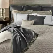 Ralph Lauren Silver Clayton Duvet Cover King H2402D