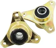 Motorbike Drive Shafts Motorcycle 3 Hole Flange Wheel Rear Axle Hub Rim for Four-Wheeled Kart ATV Quad Bike Go Kart Refitting Accessories Motorbike Front Rear Axle Parts(17mm Flange)