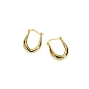 ANYCO Fashion Earrings 925 Sterling Gold Statement French Simple Rock for Women Unique Charm Gothic Hip Hop Piercing Jewelry