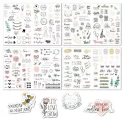 4 Pcs Wedding Planning Stickers Craft Stickers for Creative Scrapbooking Sticker