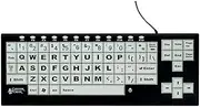 Visionboard2 Large Key Keyboard - Keyboard - USB - Black White