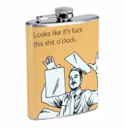 Screw F This Stuff 01R Flask 8oz Stainless Steel Hip Drinking Whiskey