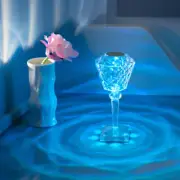 Crystal Rose Lamp (RGB) – LED Colorful Decorative Light for Bedroom or Desk