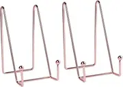 STOBOK 2pcs Photo Frame Painting Stand Ornament Display Stand Wire Display Rack Photo Display Stand Tabletop Desk Calendar Display Stand A- Frame Easel Clear Stand Receipt Folder Book