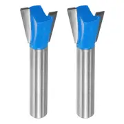 2pcs Dovetail Router Bit 1/2" Diameter 1/4" Shank Dovetail Joint Bit
