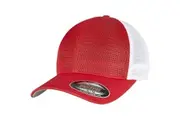 Flexfit Unisex Adult Omnimesh Mesh Two Tone Cap (Red/White) - UTRW8069