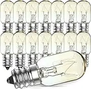 15 Pack Salt Lamp Bulb | Oven Bulb | Fridge Bulb | Small Screw E14 20W Bulb <300°C Dimmable Incandescent Bulbs Pygmy Bulb for Oven Light Bulb | Himalayan Salt Lamp Light Bulbs | Lava Lamp