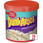 Betty Crocker Dunkaroos Vanilla Frosting with Rainbow Sprinkles 16 oz