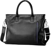 [HAMKVBPR] Messenger Bag Mens Briefcase Men's Leather Briefcase Business Shoulder Bag Handbag for Work Business