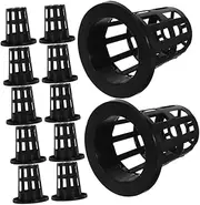 PAMINGONO 50pcs Root Control Planting Basket Orchid Pots Orchid Planter Pots Nursery Pots Plant Pot Planting Pots Bucket Net Pot Plastic Pots for Plants Net Cups Hydroponic Garden Pots