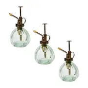 3x Urban Glass Water Mister Garden Plant/Flower Watering Container Sage 16cm