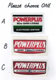 Victa POWERPLUS Vintage Mower Repro Decals