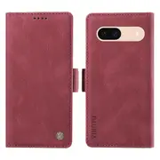 For Google Pixel 8a Case PU Leather Skin-touch Wallet Flip Phone Cover