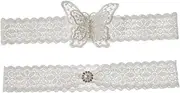 [DEARMAMY] Luxury Lace Bridal Garters Elastic Leg Garter Beads Women's Wedding Party Accessories