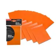1000 BCW Deck Guards Orange Matte Anti-Glare for Standard Card Sleeve Protection