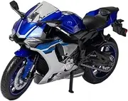 SUZUKI GSX-R1000 1:12 Alloy Racing Model Simulation Metal Street Motocross Model Collectors Gift (R1 Blue)
