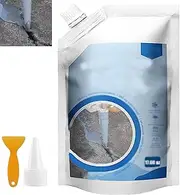 Concrete Caulking Adhesive, Heavy-Duty Concrete Crack Filler, Self-Leveling Sealant, Weather-Resistant Caulking Glue, Weather Resistant Outdoor Sealant for Sidewalks Professionals (Gray,1 pcs)