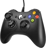 Xbox 360 Controller, USB Gamepad for Xbox 360, Upgraded Design Ergonomic Cable Controller for Xbox 360 Slim and PC with Windows XP/Vista/7/8/8.1/10