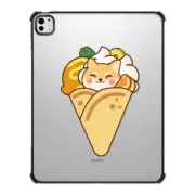 iPad Pro 13-inch (M4) iPad Impact Case Cute Shiba Inu Crepe Waffle with Tangerine Ice Cream & Pine Apple Lemon - Kawaii Dog Anime Puppy with Sweet Food & Fruit