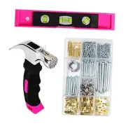 Picture Hanging Kit, 315pcs Hanging Hardware with Hooks, Wire, Nails, D 315 pcs