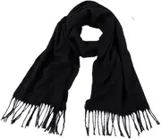[Rdylymx] Men's Scarves Classic Arrival Winter Plaid Scarf Tassel Edge Soft Warm Scarf
