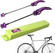 Bike Quick Release Skewers | Front Rear Bicycles Axle Skewer Parts Set - Aluminum Alloy Hollow Shaft Kit Replacement for Bike Wheel Hub