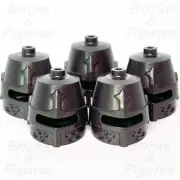 LEGO® Castle 5 x Knight Closed Helmet Pearl Dark Grey Minifigure Part 89520 New