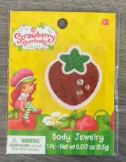 Strawberry Shortcake Glitter Stick On Body Jewelry Dress Up Accessories