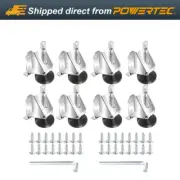 POWERTEC 71136-P2 Heavy Duty Leveler Legs w/ Lock Nuts, 8 PK