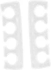 Ipetboom 2pcs Manicure Finger Splitter Toe Separator for Women Nail Art Toe Separators Nail Art Toe Dividers Silicone Toe Separators Pedicure Toe Separators Transparent