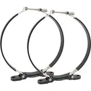 Aeroflow Mounting Bracket Dry Sump Tank9" Diameter 77-1053 Pair Black - AF77-1063
