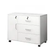 Filing Cabinet Drawer Office Storage Shelves 3 Drawers Cabinet Cupboard File Organiser - 3 Drawers 1 Cabinet