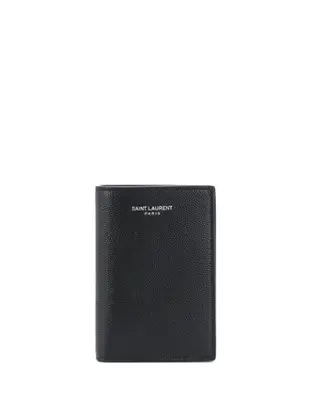 logo embossed credit card wallet