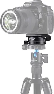 Camera Tripod Travel Monopod Easy to Install Aluminum Alloy 360 Degree Rotation Panorama Ball Head with Quick Release Plate for Camera Tripod Head