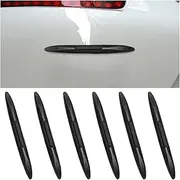 zipelo Car Side Door Edge Guards Protector, 6 PCS Anti-Collision Sticker for Auto Door Bumper Edge, Electrostatic Eliminating Strip with Airbag, Universal for All Vehicles (Black)