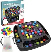 DWYYWSM Puzzle Intellectual Board Chess, Rainbow Ball Board Games Game for Adults, Strategical Thinking Practice Toys for Boys Girls