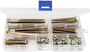 Zinc Plated Hex- Drive Socket Head Screws Nuts Furniture Bolts Nuts Assortment Kit Fit for Furniture Hand Tool Accessories