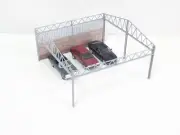 Open auto parking "Metal" shelter Display Size 1/43 Diorama model kit Scale 1:43