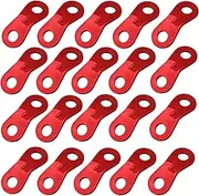 20Pcs Aluminum Alloy Guy Rope Tensioners Tent Wind Rope Fastener Cord Adjuster Cord Guyline Runners Wind Rope Buckle for Camping Hiking Outdoor Activity Tent Accessory