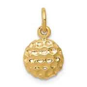 10k Yellow Gold Golf Ball Charm